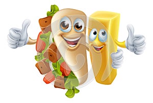 Kebab and Chip Mascots photo