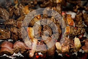 Kebab kebap, kabob, kebap or kabab is a type of cooked meat dish, originates from cuisines of the Middle East, grilling cut meat