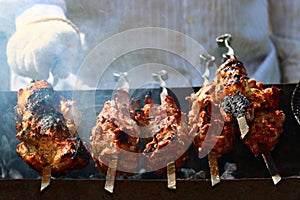 Kebab skewers barbecue