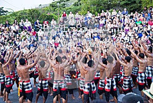 Kecak and Trance Dance at Dusk, Bali, Indonesia