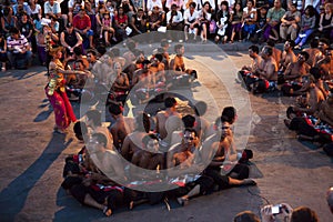 Kecak and Trance Dance at Dusk, Bali, Indonesia