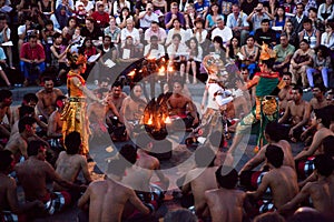 Kecak and Trance Dance at Dusk, Bali, Indonesia