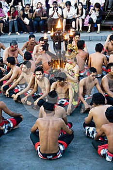 Kecak and Trance Dance at Dusk, Bali, Indonesia