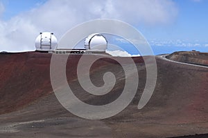 Keck Observatory, near the summit of Mauna Kea, Big Island Hawaii