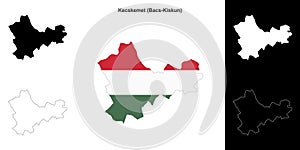 Kecskemet outline map