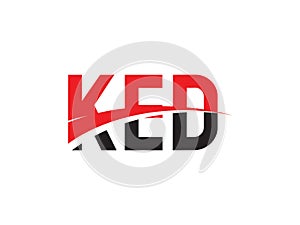 KED Letter Initial Logo Design Vector Illustration