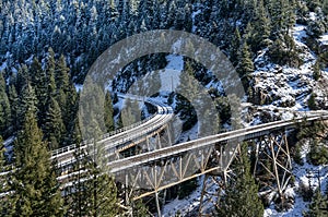 The Keddie Wye in the Feather River Canyon