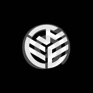 KEE letter logo design on black background. KEE creative initials letter logo concept. KEE letter design