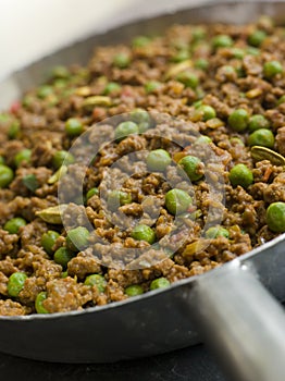 Keema Curry and Peas