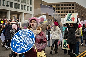 Keep Abortion Legal - Womens March - Washington DC