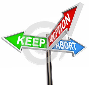 Keep Adoption Abort Three Pregnancy Options Choice photo