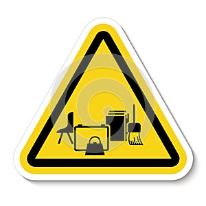 Keep Area Clear Symbol Sign Isolate on White Background,Vector Illustration