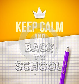 Keep calm and Back to school