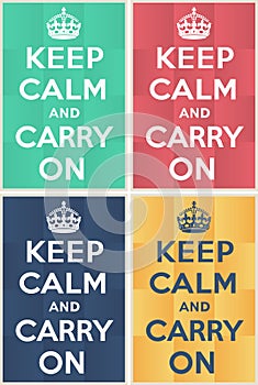 Keep calm and carry on mockup