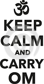 Keep calm and carry om - buddhism