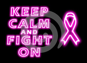 Keep calm and fight on breast cancer