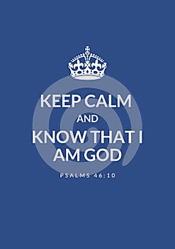 Keep calm christian theme poster