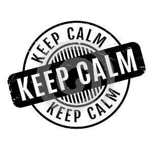 Keep Calm rubber stamp