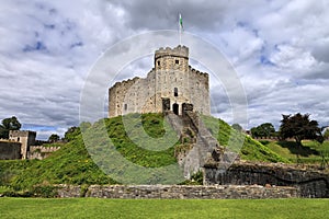 The keep of Cardiff Castle in Wales, United Kingdom