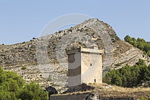 Keep of the castle of Alhama de AragÃ³n, Zaragoza, Spain