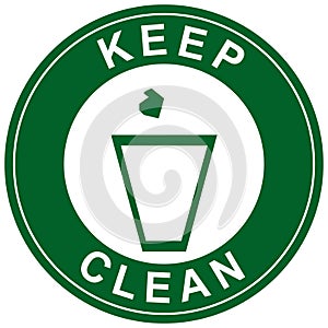 Keep clean,hygiene symbol,sticker,icon,pictogram,sign