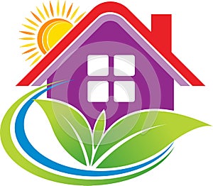 Home leaf logo