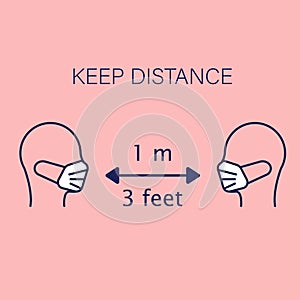 Keep distance Sign