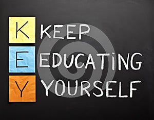 Keep-educating-yourself-acronym