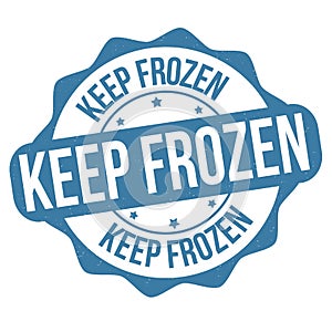 Keep frozen label or stamp