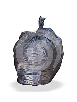 Keep garbage in bag for eliminate. clipping path
