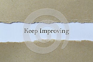Keep Improving