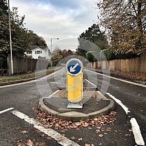 Keep Left Traffic Bollard