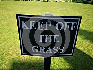 Keep off the Grass,please.