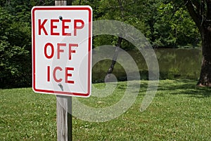 Keep off the ice 4465