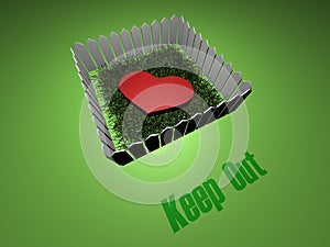 Keep out any love photo