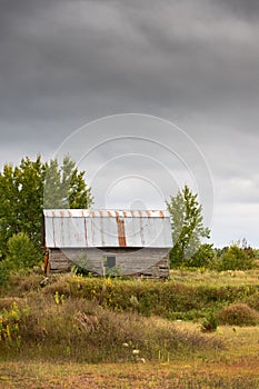 Keep Out Barn and Threatening Sky