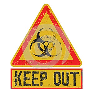 Keep out sign
