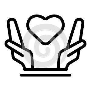 Keep relationship icon, outline style