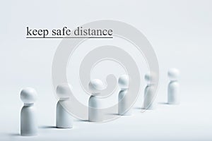 Keep a safe distance sign. Preventive measures. Steps to protect yourself. Social distancing. Preventing the spread of