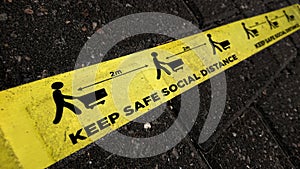 Keep Safe Social Distancing Coronavirus Covid-19 Outbreak Header