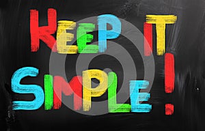 Keep It Simple Concept