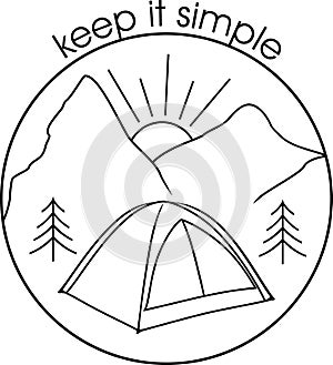 Keep it simple. Design for sticker