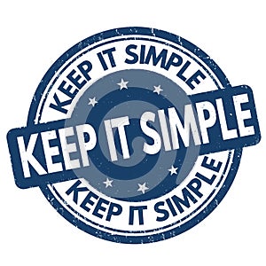 Keep it simple grunge rubber stamp