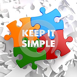 Keep it Simple on Multicolor Puzzle. photo