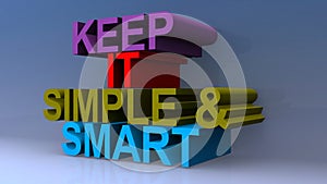 Keep it simple and smart on blue