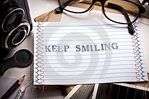 Keep smiling card