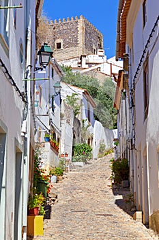 Keep tower of the medieval Castelo de Vide Castle photo