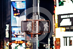 Keep walking New York traffic sign