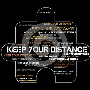 Keep Your Distance Covid-19 Outbreak Black Header