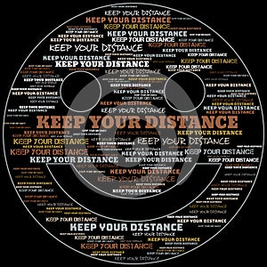 Keep Your Distance Covid-19 Outbreak Black Header